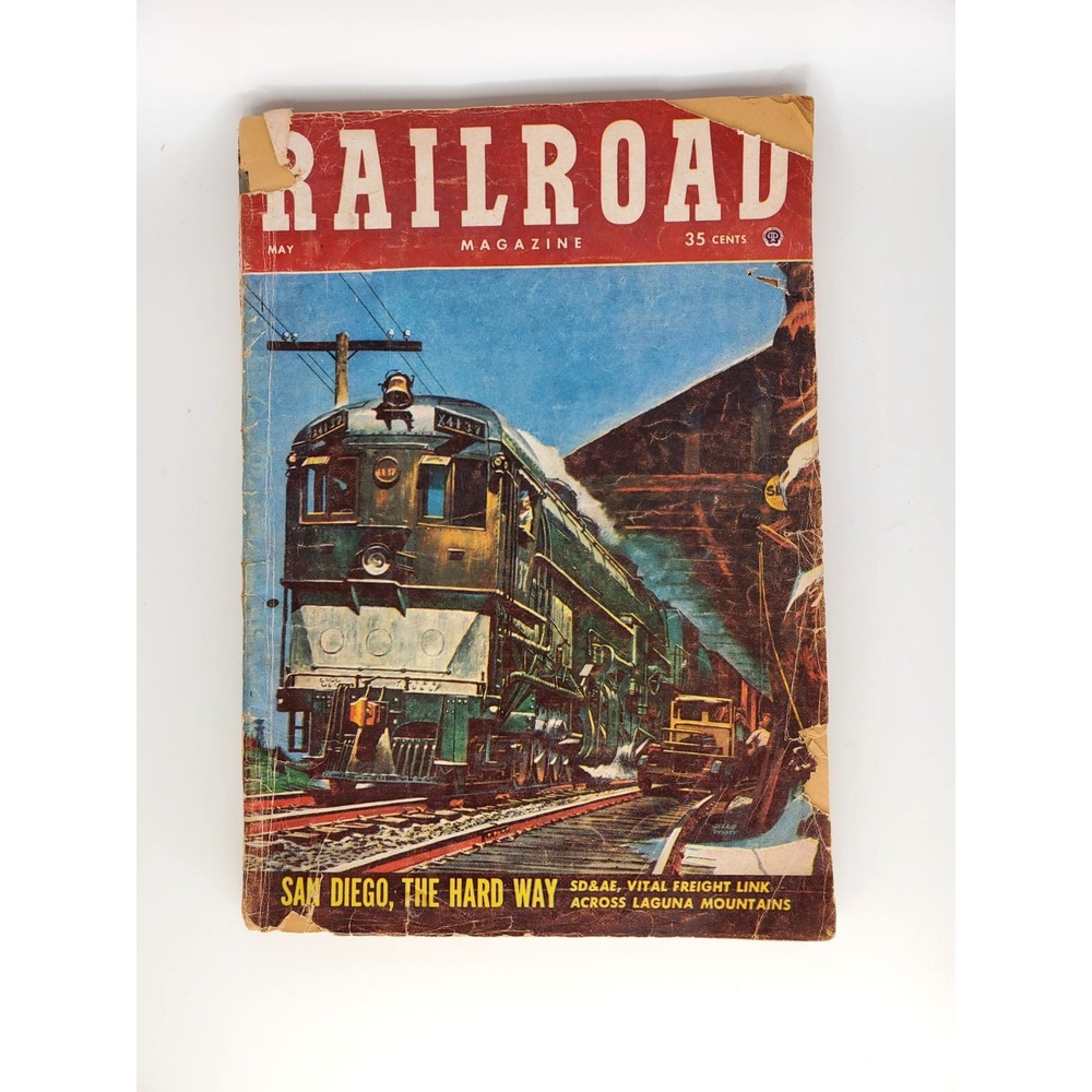 Railroad Magazine May 1953 Trains Railway Vintage
